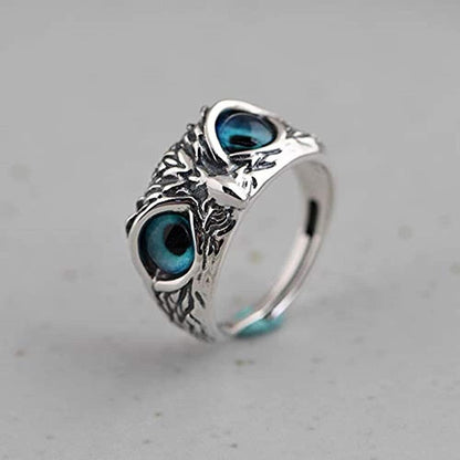 Attractive Silver Plated Owl Ring (Pack of 2-Adjustable size)