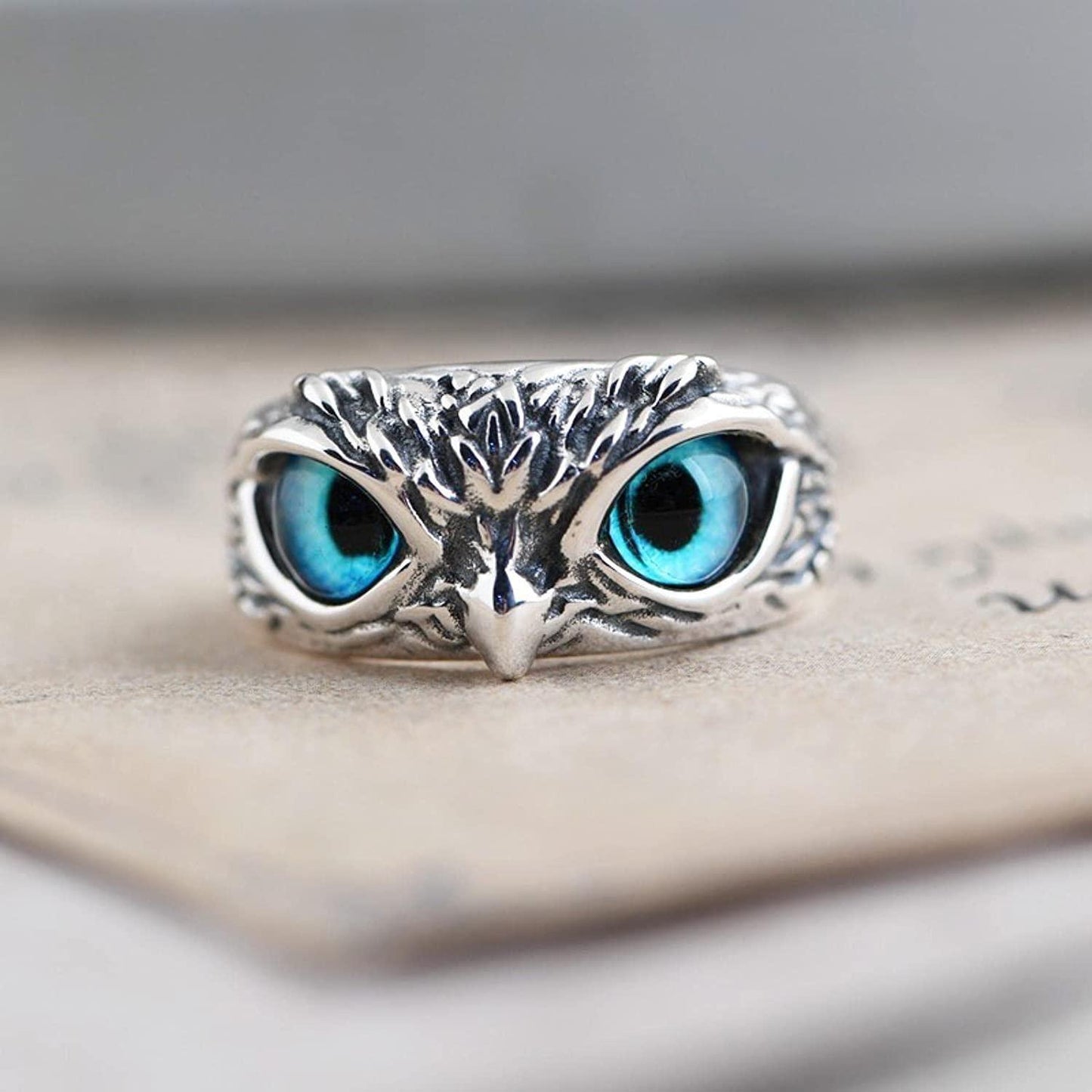 Attractive Silver Plated Owl Ring (Pack of 2-Adjustable size)