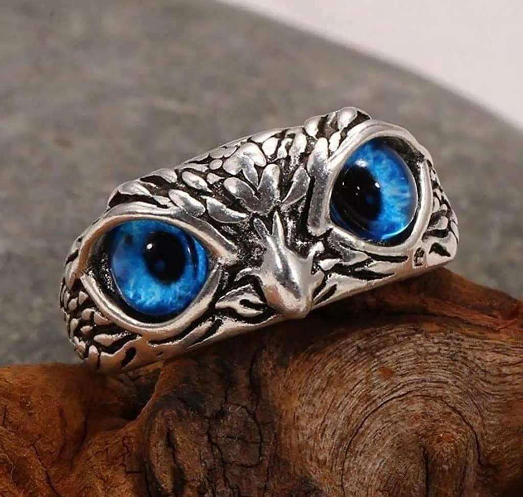 Attractive Silver Plated Owl Ring (Pack of 2-Adjustable size)