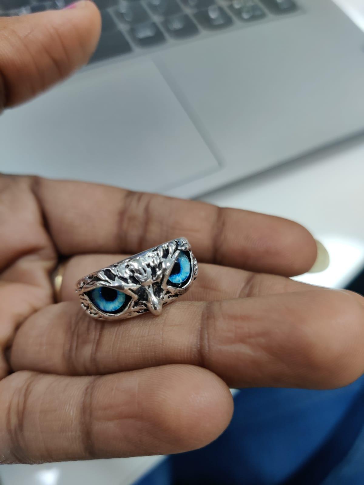 Attractive Silver Plated Owl Ring (Pack of 2-Adjustable size)