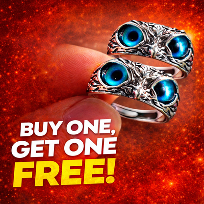 Attractive Silver Plated Owl Ring (Pack of 2-Adjustable size)